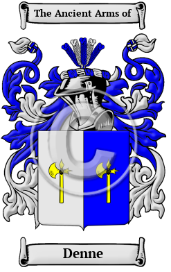 Denne Family Crest/Coat of Arms