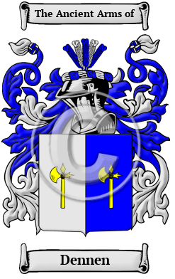Dennen Family Crest/Coat of Arms