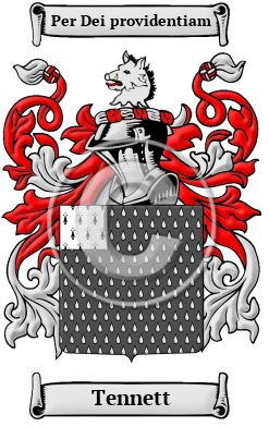 Tennett Family Crest/Coat of Arms