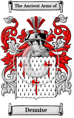 Dennise Family Crest/Coat of Arms