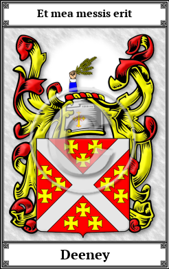 Deeney Family Crest Download (JPG)  Book Plated - 150 DPI
