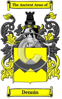 Dennin Family Crest/Coat of Arms
