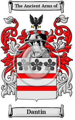 Dantin Family Crest/Coat of Arms