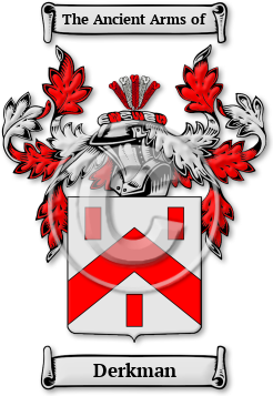 Derkman Family Crest Download (jpg) Legacy Series - 150 DPI