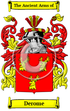 Derome Family Crest/Coat of Arms