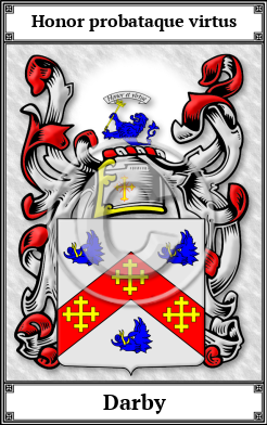 Darby Family Crest Download (JPG) Book Plated - 600 DPI