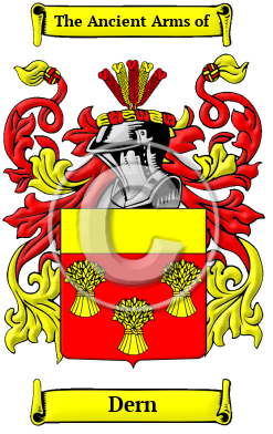 Dern Family Crest/Coat of Arms