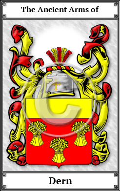 Dern Family Crest Download (JPG)  Book Plated - 150 DPI