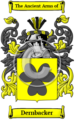 Dernbacker Family Crest/Coat of Arms