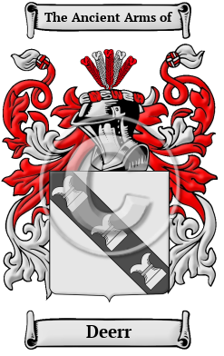 Deerr Family Crest/Coat of Arms
