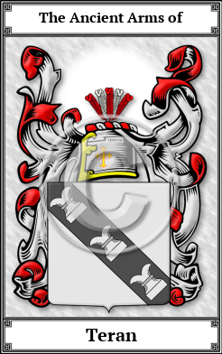Teran Family Crest Download (JPG)  Book Plated - 150 DPI