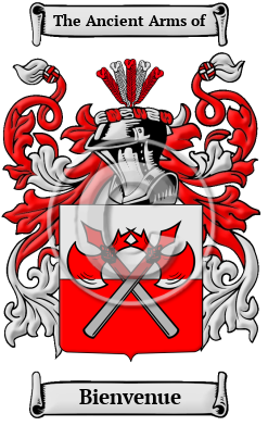 Bienvenue Family Crest/Coat of Arms