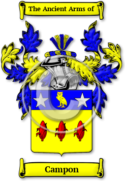 Campon Family Crest Download (JPG) Legacy Series - 600 DPI