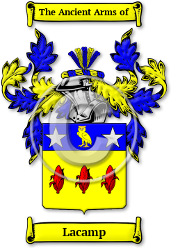 Lacamp Family Crest Download (jpg) Legacy Series - 150 DPI