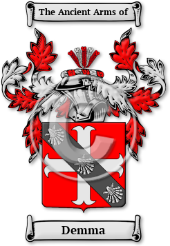 Demma Family Crest Download (jpg) Legacy Series - 150 DPI