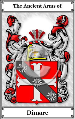 Dimare Family Crest Download (JPG) Book Plated - 300 DPI