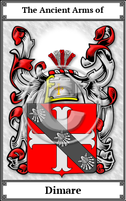 Dimare Family Crest Download (JPG) Book Plated - 600 DPI
