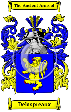 Delaspreaux Family Crest/Coat of Arms