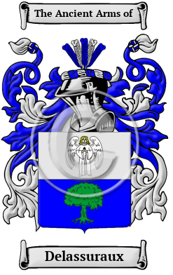 Delassuraux Family Crest/Coat of Arms