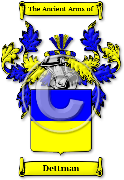 Dettman Family Crest Download (jpg) Legacy Series - 150 DPI