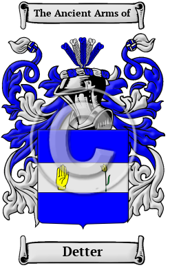 Detter Family Crest/Coat of Arms