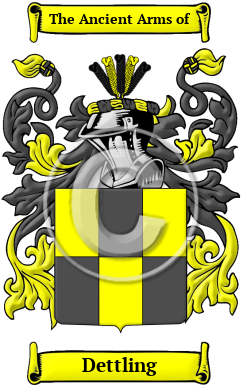 Dettling Family Crest/Coat of Arms