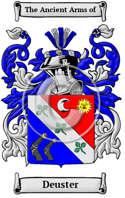 Deuster Family Crest/Coat of Arms