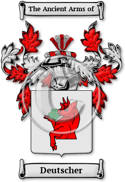Deutscher Family Crest Download (jpg) Legacy Series - 150 DPI
