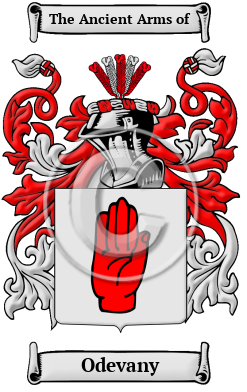 Odevany Family Crest/Coat of Arms