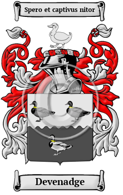 Devenadge Family Crest/Coat of Arms