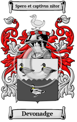 Devonadge Family Crest/Coat of Arms