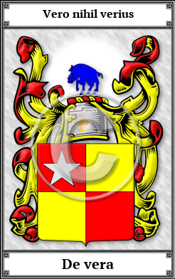 De vera Family Crest Download (JPG)  Book Plated - 150 DPI