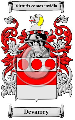 Devarrey Family Crest/Coat of Arms