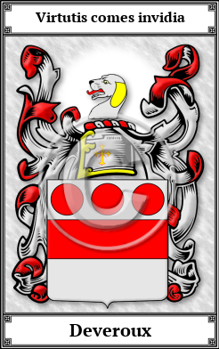 Deveroux Family Crest Download (JPG)  Book Plated - 150 DPI