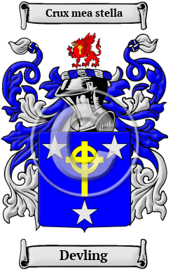 Devling Family Crest/Coat of Arms
