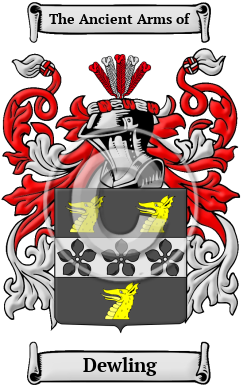 Dewling Family Crest/Coat of Arms