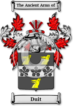 Duit Family Crest Download (JPG) Legacy Series - 600 DPI