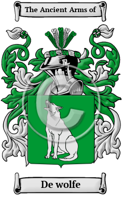 De wolfe Family Crest/Coat of Arms