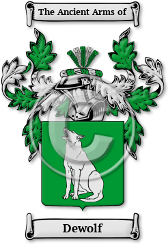 Dewolf Family Crest Download (JPG) Legacy Series - 600 DPI