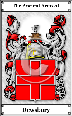 Dewsbury Family Crest Download (JPG) Book Plated - 600 DPI