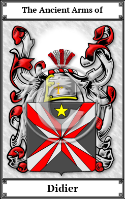 Didier Family Crest Download (JPG)  Book Plated - 150 DPI