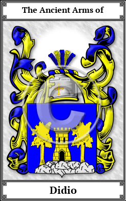 Didio Family Crest Download (JPG) Book Plated - 600 DPI