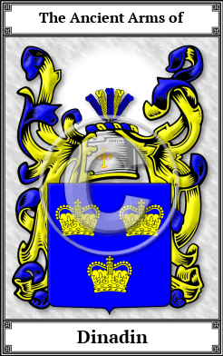 Dinadin Family Crest Download (JPG)  Book Plated - 150 DPI