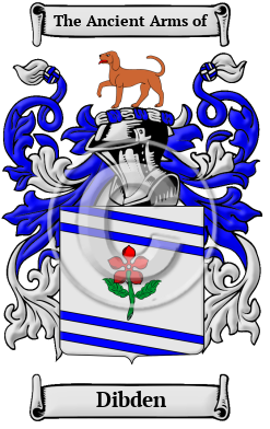 Dibden Family Crest/Coat of Arms