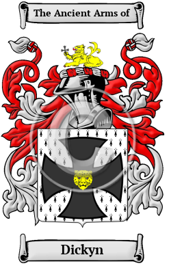 Dickyn Family Crest/Coat of Arms