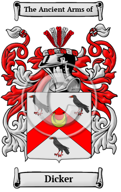 Dicker Family Crest/Coat of Arms