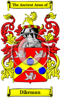 Dikeman Family Crest/Coat of Arms