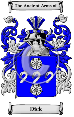 Dick Family Crest/Coat of Arms