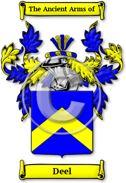 Deel Family Crest Download (jpg) Legacy Series - 150 DPI