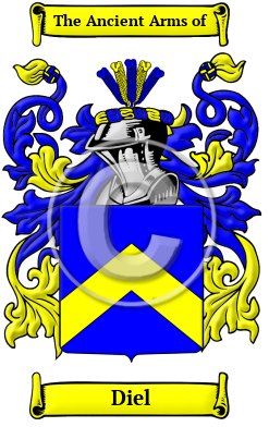 Diel Family Crest/Coat of Arms